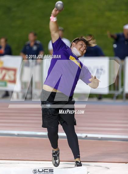 Thumbnail 2 in CIF State Track and Field Championships (Boys Shot Put Prelims) photogallery.