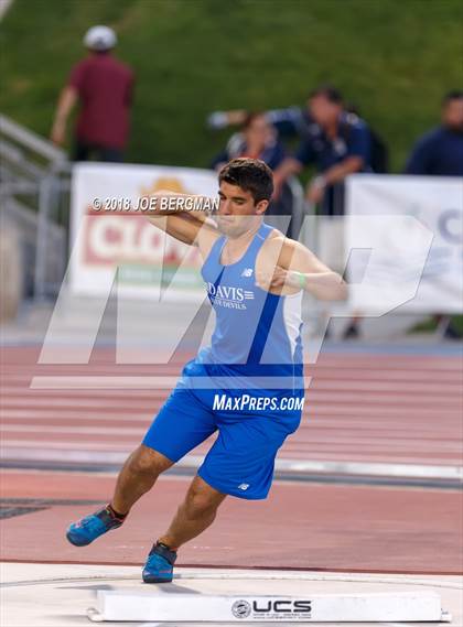Thumbnail 1 in CIF State Track and Field Championships (Boys Shot Put Prelims) photogallery.