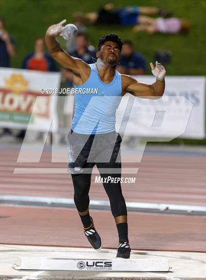Thumbnail 2 in CIF State Track and Field Championships (Boys Shot Put Prelims) photogallery.