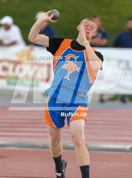 Thumbnail 1 in CIF State Track and Field Championships (Boys Shot Put Prelims) photogallery.