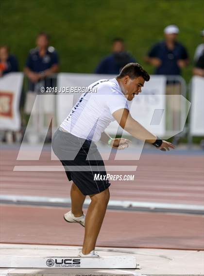 Thumbnail 3 in CIF State Track and Field Championships (Boys Shot Put Prelims) photogallery.