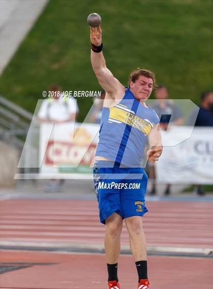 Thumbnail 1 in CIF State Track and Field Championships (Boys Shot Put Prelims) photogallery.