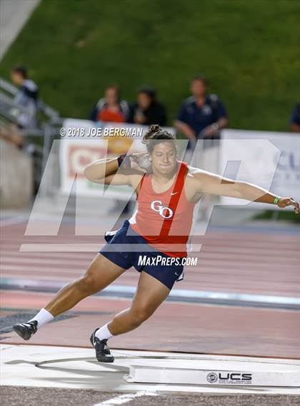 Thumbnail 1 in CIF State Track and Field Championships (Boys Shot Put Prelims) photogallery.