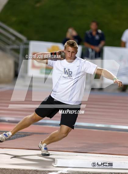 Thumbnail 2 in CIF State Track and Field Championships (Boys Shot Put Prelims) photogallery.