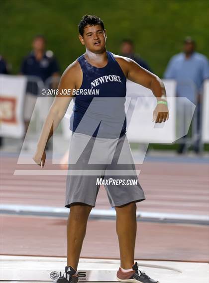 Thumbnail 3 in CIF State Track and Field Championships (Boys Shot Put Prelims) photogallery.