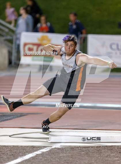 Thumbnail 2 in CIF State Track and Field Championships (Boys Shot Put Prelims) photogallery.