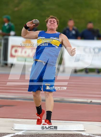 Thumbnail 1 in CIF State Track and Field Championships (Boys Shot Put Prelims) photogallery.