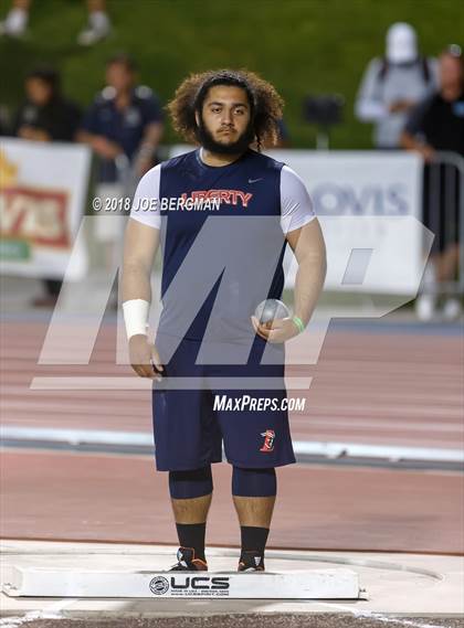 Thumbnail 2 in CIF State Track and Field Championships (Boys Shot Put Prelims) photogallery.