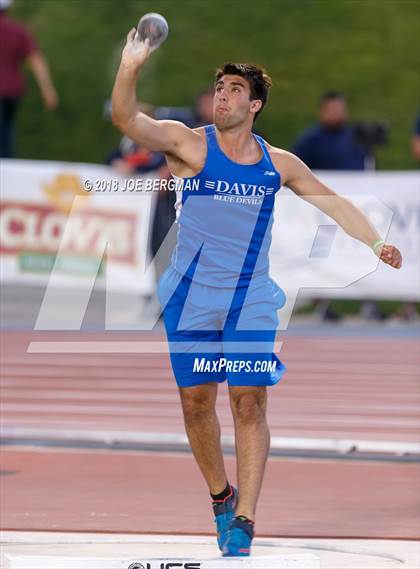 Thumbnail 2 in CIF State Track and Field Championships (Boys Shot Put Prelims) photogallery.