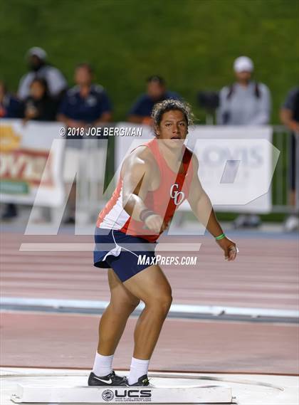 Thumbnail 1 in CIF State Track and Field Championships (Boys Shot Put Prelims) photogallery.