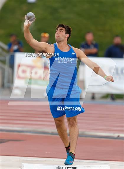 Thumbnail 1 in CIF State Track and Field Championships (Boys Shot Put Prelims) photogallery.