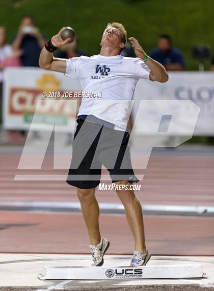 Thumbnail 1 in CIF State Track and Field Championships (Boys Shot Put Prelims) photogallery.