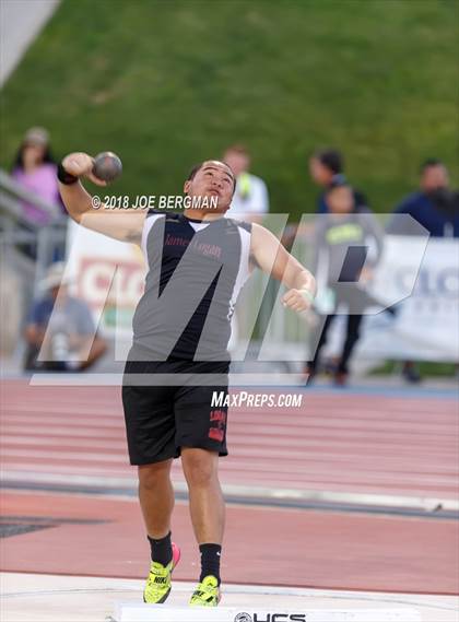 Thumbnail 3 in CIF State Track and Field Championships (Boys Shot Put Prelims) photogallery.