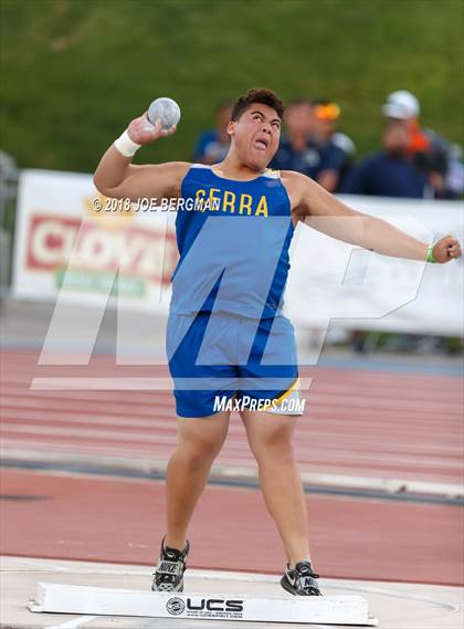 Thumbnail 1 in CIF State Track and Field Championships (Boys Shot Put Prelims) photogallery.