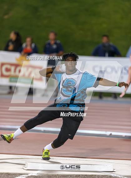 Thumbnail 2 in CIF State Track and Field Championships (Boys Shot Put Prelims) photogallery.