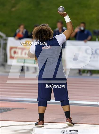 Thumbnail 1 in CIF State Track and Field Championships (Boys Shot Put Prelims) photogallery.