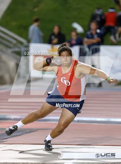 Thumbnail 1 in CIF State Track and Field Championships (Boys Shot Put Prelims) photogallery.