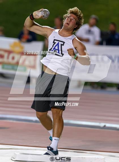 Thumbnail 3 in CIF State Track and Field Championships (Boys Shot Put Prelims) photogallery.