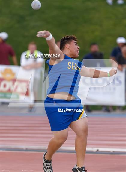 Thumbnail 3 in CIF State Track and Field Championships (Boys Shot Put Prelims) photogallery.