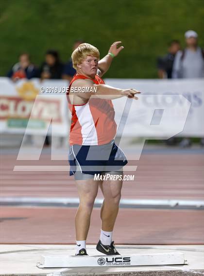 Thumbnail 2 in CIF State Track and Field Championships (Boys Shot Put Prelims) photogallery.