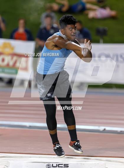 Thumbnail 3 in CIF State Track and Field Championships (Boys Shot Put Prelims) photogallery.
