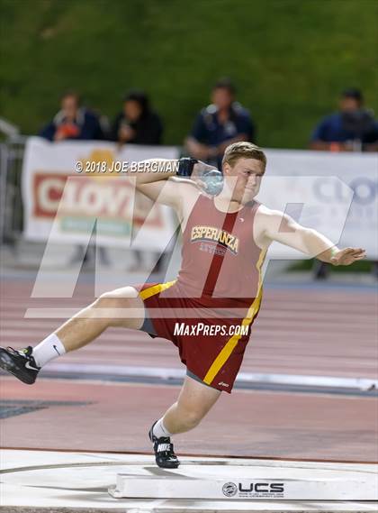 Thumbnail 1 in CIF State Track and Field Championships (Boys Shot Put Prelims) photogallery.