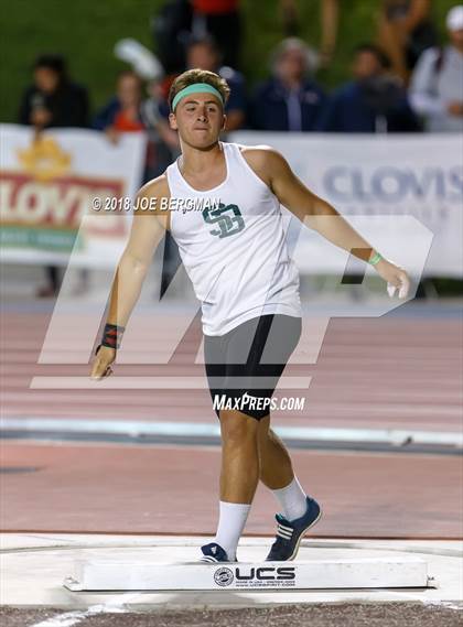 Thumbnail 2 in CIF State Track and Field Championships (Boys Shot Put Prelims) photogallery.