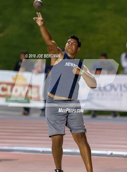 Thumbnail 2 in CIF State Track and Field Championships (Boys Shot Put Prelims) photogallery.