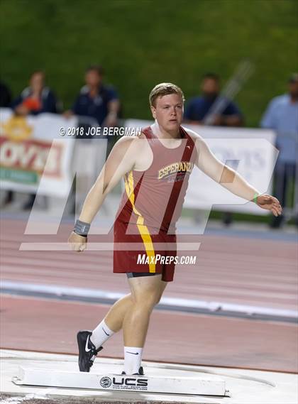Thumbnail 3 in CIF State Track and Field Championships (Boys Shot Put Prelims) photogallery.
