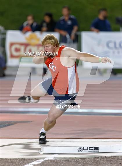 Thumbnail 1 in CIF State Track and Field Championships (Boys Shot Put Prelims) photogallery.