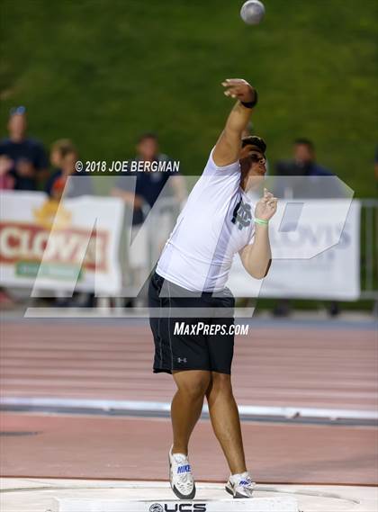 Thumbnail 1 in CIF State Track and Field Championships (Boys Shot Put Prelims) photogallery.