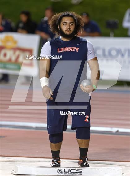 Thumbnail 1 in CIF State Track and Field Championships (Boys Shot Put Prelims) photogallery.