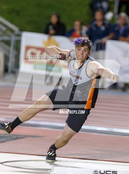 Thumbnail 3 in CIF State Track and Field Championships (Boys Shot Put Prelims) photogallery.