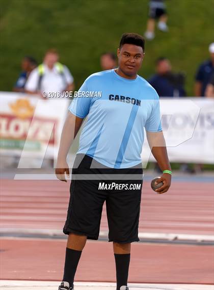 Thumbnail 2 in CIF State Track and Field Championships (Boys Shot Put Prelims) photogallery.