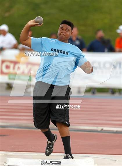 Thumbnail 3 in CIF State Track and Field Championships (Boys Shot Put Prelims) photogallery.