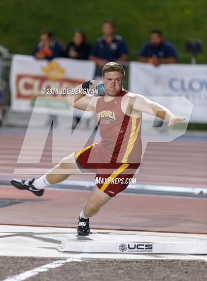 Thumbnail 1 in CIF State Track and Field Championships (Boys Shot Put Prelims) photogallery.
