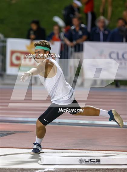 Thumbnail 2 in CIF State Track and Field Championships (Boys Shot Put Prelims) photogallery.