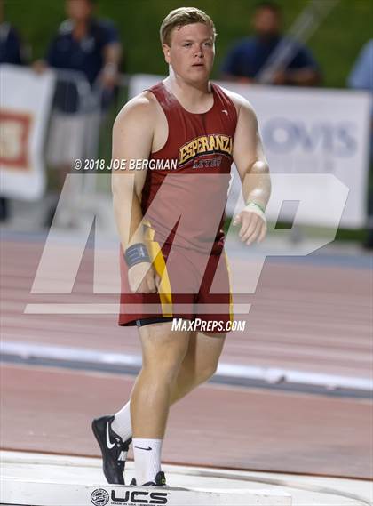 Thumbnail 1 in CIF State Track and Field Championships (Boys Shot Put Prelims) photogallery.