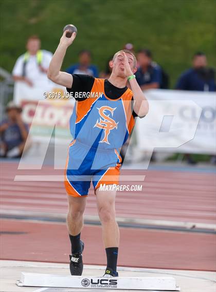 Thumbnail 1 in CIF State Track and Field Championships (Boys Shot Put Prelims) photogallery.