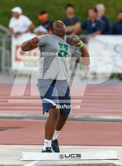 Thumbnail 3 in CIF State Track and Field Championships (Boys Shot Put Prelims) photogallery.