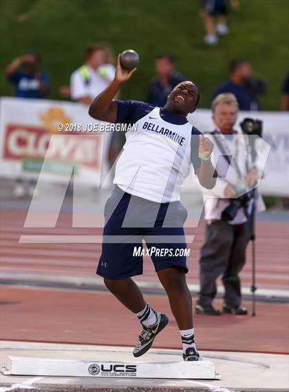 Thumbnail 2 in CIF State Track and Field Championships (Boys Shot Put Prelims) photogallery.
