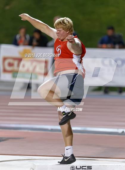 Thumbnail 3 in CIF State Track and Field Championships (Boys Shot Put Prelims) photogallery.