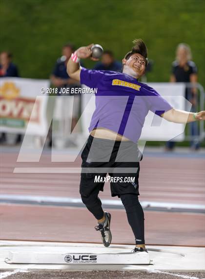 Thumbnail 3 in CIF State Track and Field Championships (Boys Shot Put Prelims) photogallery.