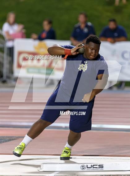 Thumbnail 1 in CIF State Track and Field Championships (Boys Shot Put Prelims) photogallery.