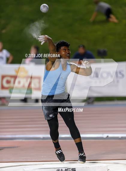 Thumbnail 3 in CIF State Track and Field Championships (Boys Shot Put Prelims) photogallery.