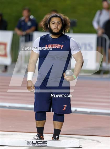 Thumbnail 3 in CIF State Track and Field Championships (Boys Shot Put Prelims) photogallery.