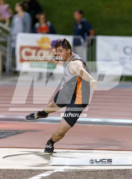Thumbnail 1 in CIF State Track and Field Championships (Boys Shot Put Prelims) photogallery.