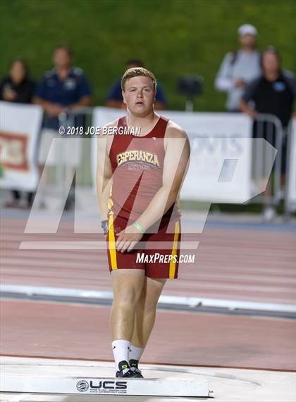 Thumbnail 3 in CIF State Track and Field Championships (Boys Shot Put Prelims) photogallery.