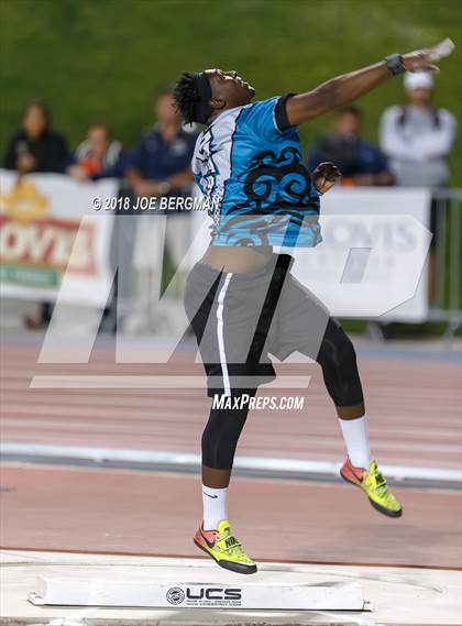 Thumbnail 3 in CIF State Track and Field Championships (Boys Shot Put Prelims) photogallery.