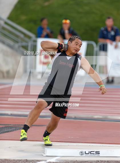 Thumbnail 3 in CIF State Track and Field Championships (Boys Shot Put Prelims) photogallery.